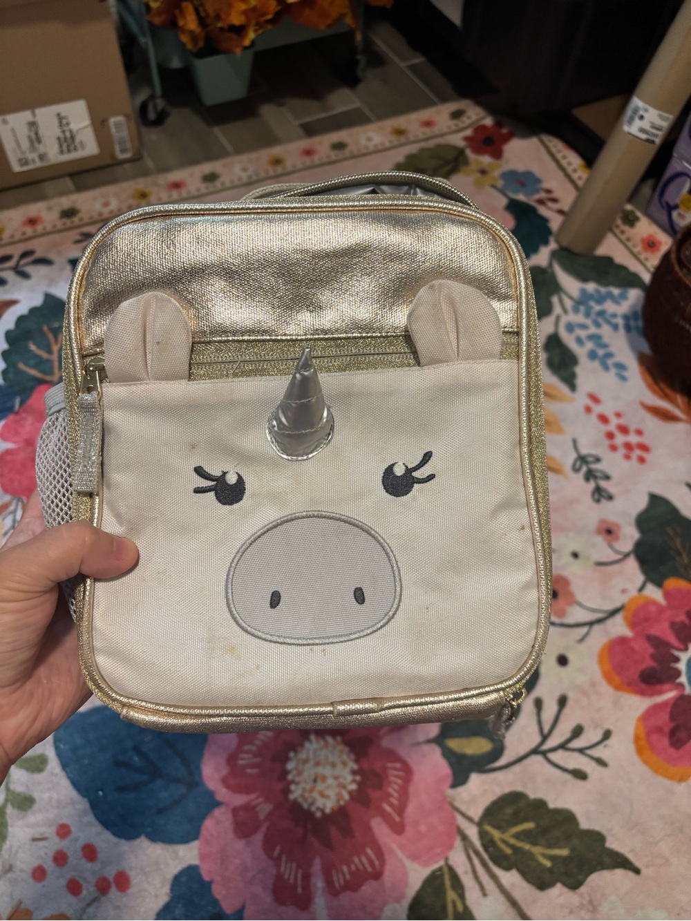 Pottery Barn Kids x Emily & Merritt Blush Unicorn Lunch Box